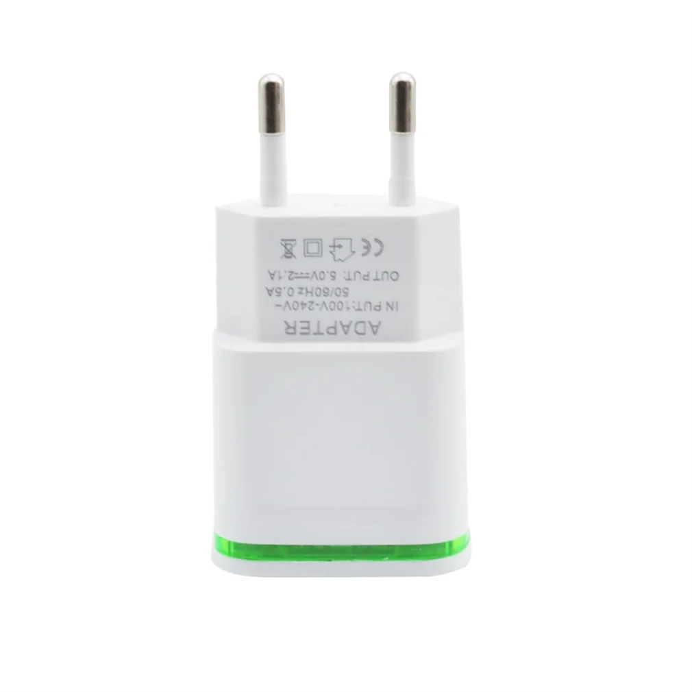 Universal 2 Port LED Light USB Charger Wall Adapter 5V 2A Charger For Mobile Phone For iPhone For Samsung EU Plug
Universal 2 Port LED Light USB Charger Wall Adapter 5V 2A Charger For Mobile Phone For iPhone For Samsung EU Plug