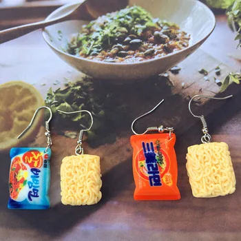 Funny Instant Noodles Food Women's Earrings Unusual Modern Geometry Cool Teens Earrings Statement Fashion Weird Stylish Jewelry 
Funny Instant Noodles Food Women's Earrings Unusual Modern Geometry Cool Teens Earrings Statement Fashion Weird Stylish Jewelry