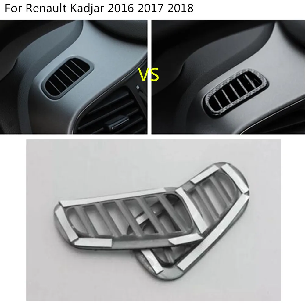 Car ABS Chrome Front Air Conditioning Outlet Vent Styling Garnish Cover Frame Lamp Trim For Renault Kadjar 2016 2017 2018 2019
Car ABS Chrome Front Air Conditioning Outlet Vent Styling Garnish Cover Frame Lamp Trim For Renault Kadjar 2016 2017 2018 2019