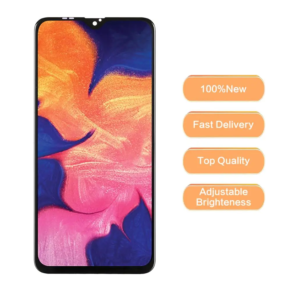 LCD For Samsung Galaxy A10 A105 A105F SM-A105F LCD Display With Touch Screen Digitizer Aseembly Can adjust brightness Rplacement
LCD For Samsung Galaxy A10 A105 A105F SM-A105F LCD Display With Touch Screen Digitizer Aseembly Can adjust brightness Rplacement