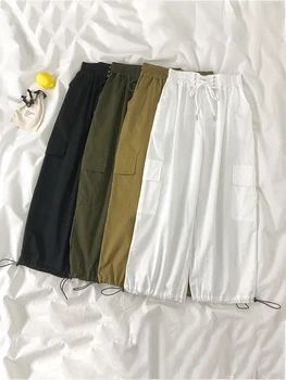 Yeeloca Early Autumn Lace-up Drawstring Ankle-length Casual Pants Female High Waist All-match Trouser Korean Loose Straight Pant
Yeeloca Early Autumn Lace-up Drawstring Ankle-length Casual Pants Female High Waist All-match Trouser Korean Loose Straight Pant