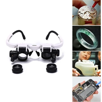 1Pc Adjustable 2-LED Light Headband Magnifier Glass With Lamp High Quality 8X, 15X, 23X
1Pc Adjustable 2-LED Light Headband Magnifier Glass With Lamp High Quality 8X, 15X, 23X
