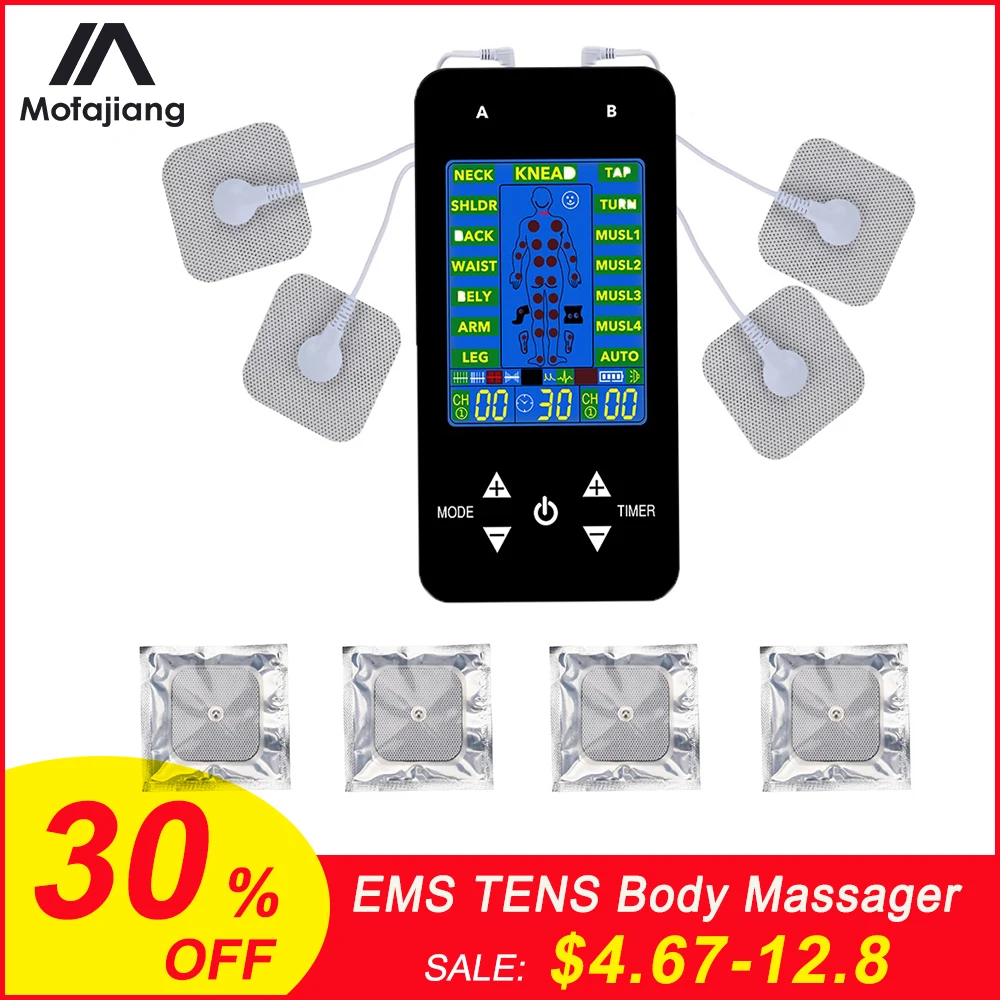 15 Modes Muscle Stimulator Electronic Pulse Massager Tens EMS Machine Electrical Nerve Low Frequency Physiotherapy Device
15 Modes Muscle Stimulator Electronic Pulse Massager Tens EMS Machine Electrical Nerve Low Frequency Physiotherapy Device