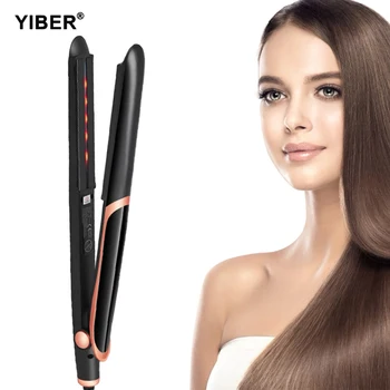 Professional Hair Straightener Curler Hair Flat Iron Negative Ion Infrared LED Hair Straightening Curling Splint Styling Tools
Professional Hair Straightener Curler Hair Flat Iron Negative Ion Infrared LED Hair Straightening Curling Splint Styling Tools