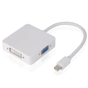 Mini Display Port Thunderbolt HDMI / DVI / VGA 3 in 1 Mac Pro Display Port Cable Conversion Adapter for Apple MacBook Air
Mini Display Port Thunderbolt HDMI / DVI / VGA 3 in 1 Mac Pro Display Port Cable Conversion Adapter for Apple MacBook Air