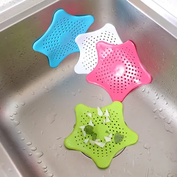 Sleeves Creative Five-pointed Star Kitchen Sink Anti-Blocking Floor Drain Sewer Filter Screen Starfish Silicone Floor Drain
Sleeves Creative Five-pointed Star Kitchen Sink Anti-Blocking Floor Drain Sewer Filter Screen Starfish Silicone Floor Drain