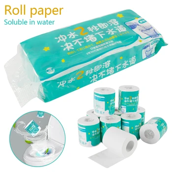 10 Rolls /pack Toilet Paper Water-soluble toilet paper Home Bath Soft Toilet Roll Paper Primary Wood Pulp Toilet Paper Tissue
10 Rolls /pack Toilet Paper Water-soluble toilet paper Home Bath Soft Toilet Roll Paper Primary Wood Pulp Toilet Paper Tissue