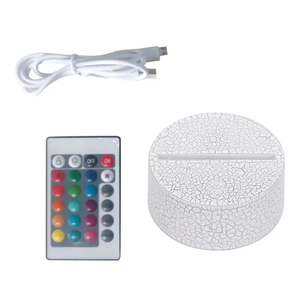 Modern Black USB Cable Remote Control Night Light Touch Switch Acrylic 3D Led Night Lamp Assembled Base for Home Bedroom Decor
Modern Black USB Cable Remote Control Night Light Touch Switch Acrylic 3D Led Night Lamp Assembled Base for Home Bedroom Decor
