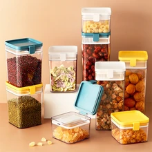 Fresh-keeping Bulk Cereals Sealed Jars Plastic Food Container Spices Organizer Storage Box Nut Cans New Kitchen Accessories
Fresh-keeping Bulk Cereals Sealed Jars Plastic Food Container Spices Organizer Storage Box Nut Cans New Kitchen Accessories