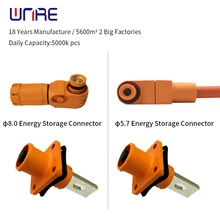 Φ5.7/8.0mm Energy Storage Connector Socket Plug Single Core Elbow High Current Power Connector For New Energy Electric Vehicle
Φ5.7/8.0mm Energy Storage Connector Socket Plug Single Core Elbow High Current Power Connector For New Energy Electric Vehicle