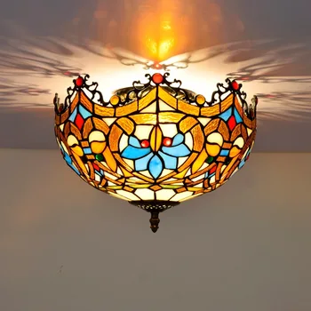 30cm European-Style Retro Classic Colored Glass Restaurant Bedroom Aisle Corridor Bathroom Glass American Ceiling Lamp
30cm European-Style Retro Classic Colored Glass Restaurant Bedroom Aisle Corridor Bathroom Glass American Ceiling Lamp