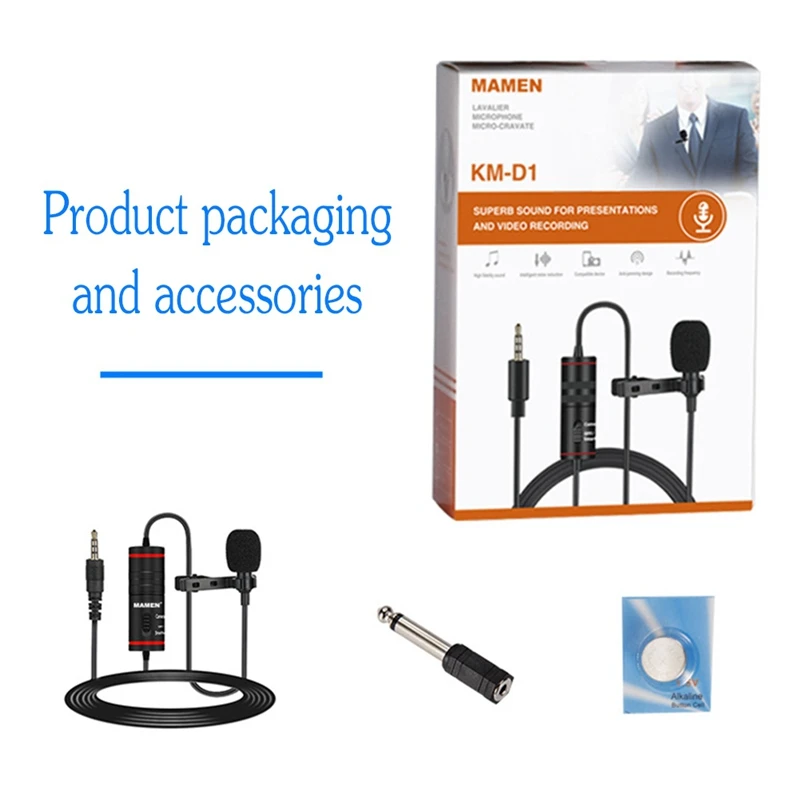 Microphone Mini Recording Karaoke Mobile Phone Microphone Wired Microphone MAMEN 3.5mm Audio Video Record Lapel Mobile
Microphone Mini Recording Karaoke Mobile Phone Microphone Wired Microphone MAMEN 3.5mm Audio Video Record Lapel Mobile