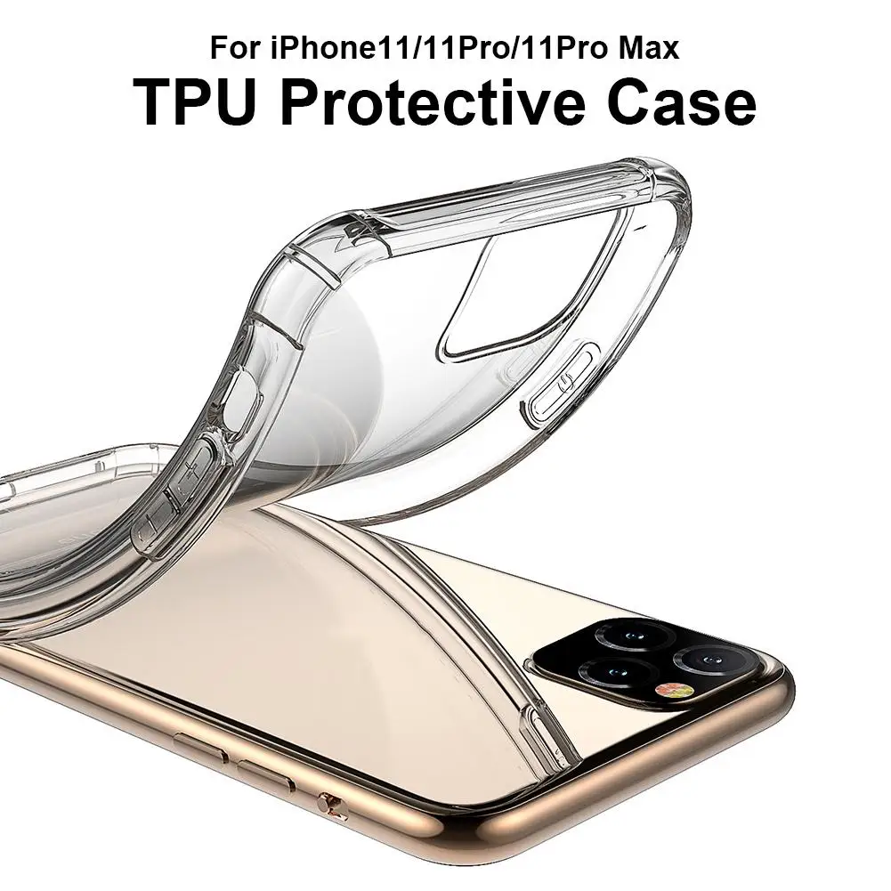 For Iphone 11/iphone 11 Pro /iphone11pro Max Simplicity Transparent Fall-proof TPU Sheath
For Iphone 11/iphone 11 Pro /iphone11pro Max Simplicity Transparent Fall-proof TPU Sheath