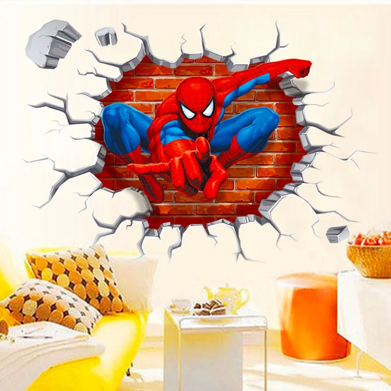 3D PVC Removable Spider Man 3D Kid Sticker Window Scenery Wall Sticker Home Decoration Decals Art Wall Paper Student Stickers
3D PVC Removable Spider Man 3D Kid Sticker Window Scenery Wall Sticker Home Decoration Decals Art Wall Paper Student Stickers