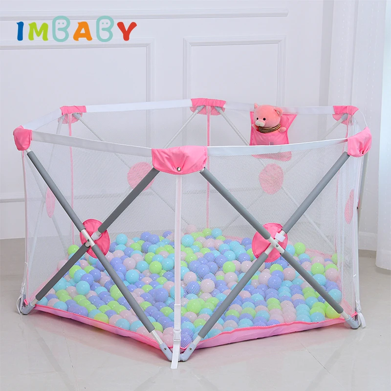 

IMBABY Playpen for Children Playpen Baby Fence Safety Barrier For Children Playpen Newborns Game Balls Pool Tent For Infants