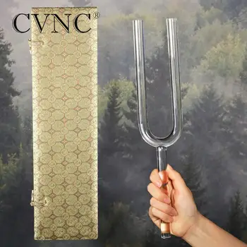 CVNC 528Hz 16mm Note C 5 Octave Clear Quartz Crystal Singing Tuning Fork Meditation with box