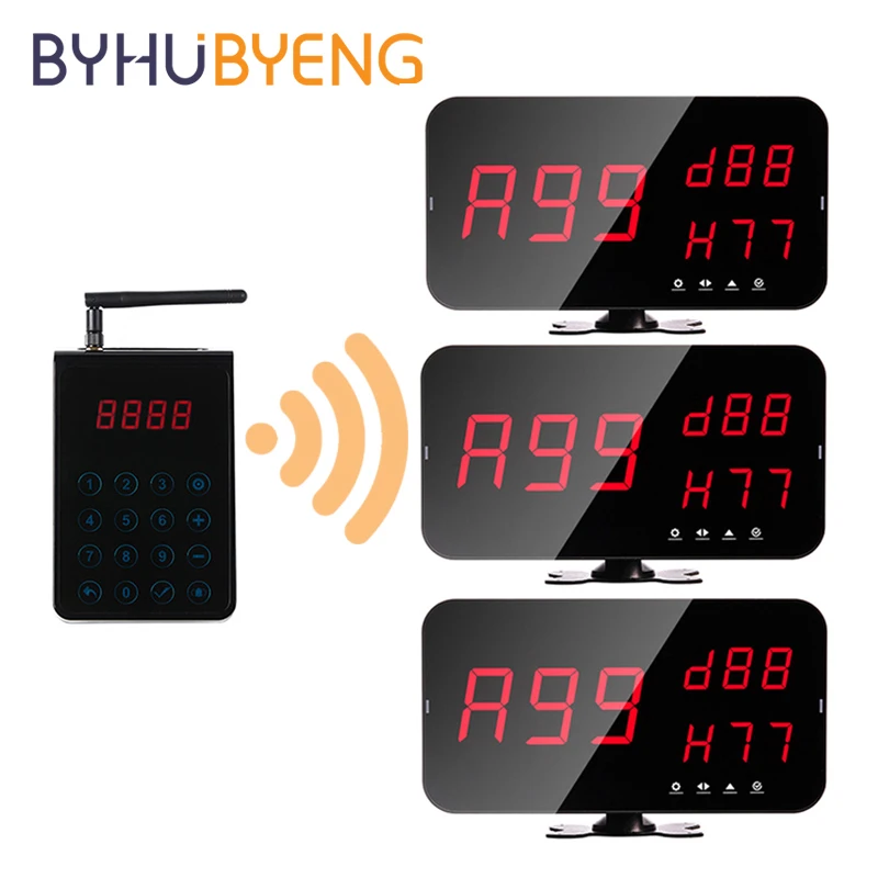 BYHUBYENG Number Call Center Communicatie Apparatuur Customer Display Equipamento Hospital Fast Food Restaurant Buzzer System
BYHUBYENG Number Call Center Communicatie Apparatuur Customer Display Equipamento Hospital Fast Food Restaurant Buzzer System