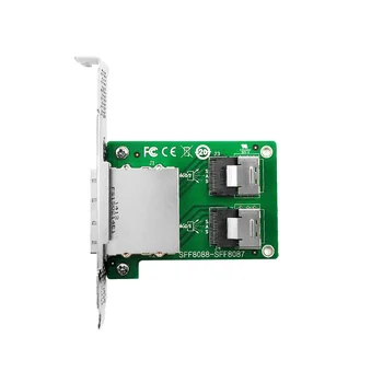 Ceacent AC1215 Mini SAS Internal to Mini SAS External Rise Adapter SFF8087 to SFF8088 Dual Port
Ceacent AC1215 Mini SAS Internal to Mini SAS External Rise Adapter SFF8087 to SFF8088 Dual Port