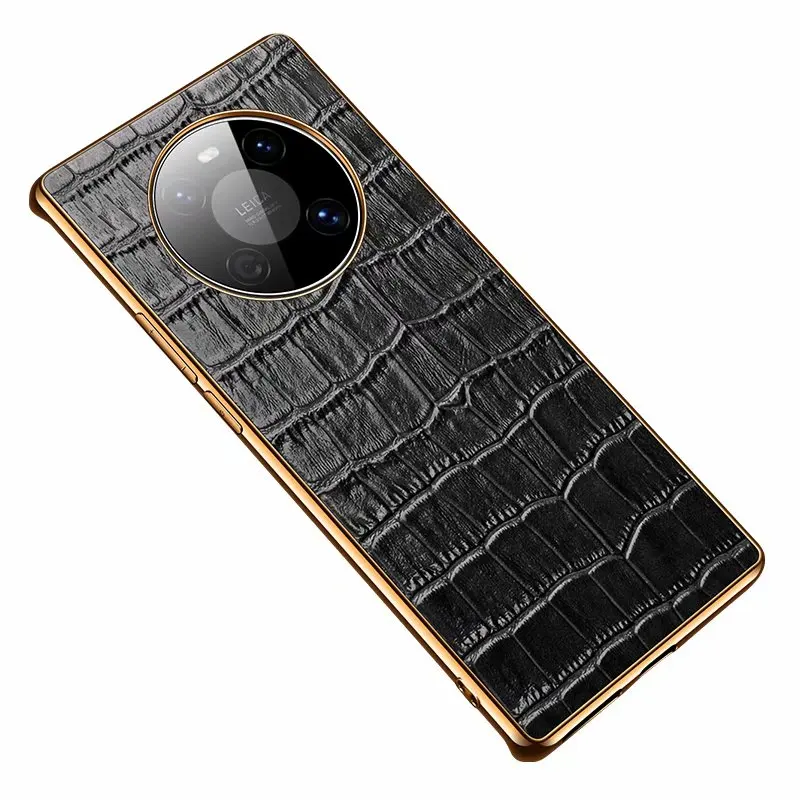 Shockproof Full Protective Genuine Leather Crocodile Case Cover for Huawei Mate 30 Pro 40 RS Gold TPU Frame
Shockproof Full Protective Genuine Leather Crocodile Case Cover for Huawei Mate 30 Pro 40 RS Gold TPU Frame