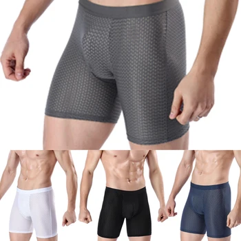 2020 New Fashion Men Fitness Stretchy Ice Silk Underwear Underpants Sexy Panties Bodysuit Comfortable Boxer Shorts
2020 New Fashion Men Fitness Stretchy Ice Silk Underwear Underpants Sexy Panties Bodysuit Comfortable Boxer Shorts
