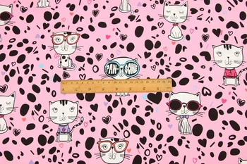 Cartoon Leopard cat Sewing Cotton poplin fabric DIY Handmade Material Sewing Fabric Patchwork 140*50cm
Cartoon Leopard cat Sewing Cotton poplin fabric DIY Handmade Material Sewing Fabric Patchwork 140*50cm