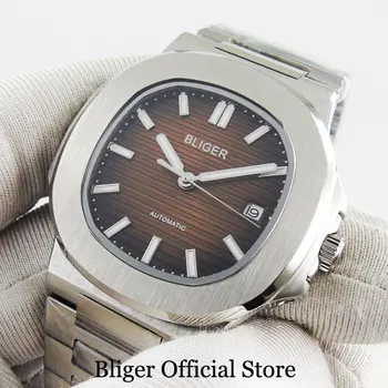 BLIGER New Design Men's Watch Square 40mm Watch Case Automatic Movement Date Fashion Dress Wristwatch
BLIGER New Design Men's Watch Square 40mm Watch Case Automatic Movement Date Fashion Dress Wristwatch