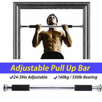 62-100cm Door Horizontal Bars Steel 160kg Adjustable Home Gym Workout Chin push Up Pull Up Training Bar Sport Fitness
62-100cm Door Horizontal Bars Steel 160kg Adjustable Home Gym Workout Chin push Up Pull Up Training Bar Sport Fitness