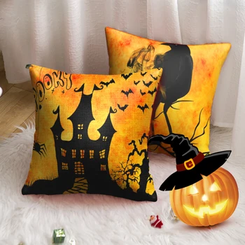 Cushion Cover Different Style Halloween Double Sided Seat Car Home Decor Throw Pillowcase Decoration For Home Winter 
Cushion Cover Different Style Halloween Double Sided Seat Car Home Decor Throw Pillowcase Decoration For Home Winter