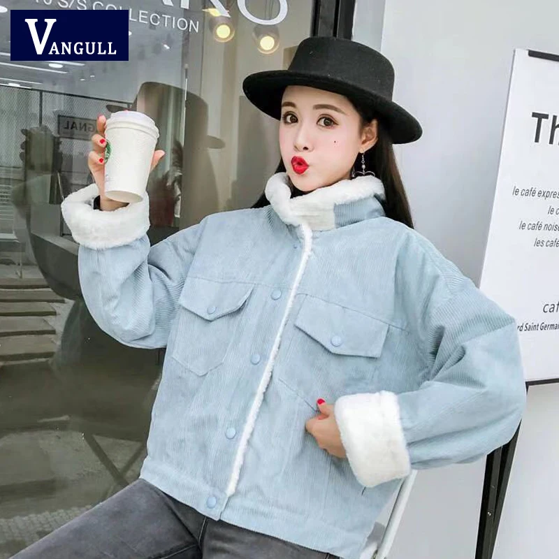 Vangull Autumn Winter Corduroy Basic Jacket female winter Jacket Women Long Sleeve Jacket Casual Single Breasted Denim Jacket
Vangull Autumn Winter Corduroy Basic Jacket female winter Jacket Women Long Sleeve Jacket Casual Single Breasted Denim Jacket