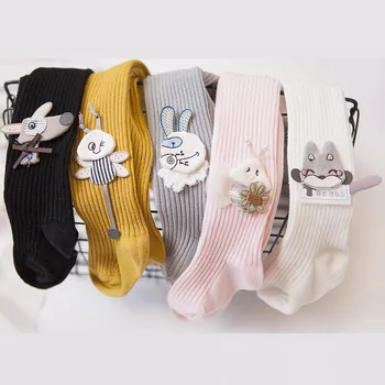 

Autumn winter newborn baby pantyhose cute cartoon design toddler girls tights kids stocking for children clothes 0-4Yrs