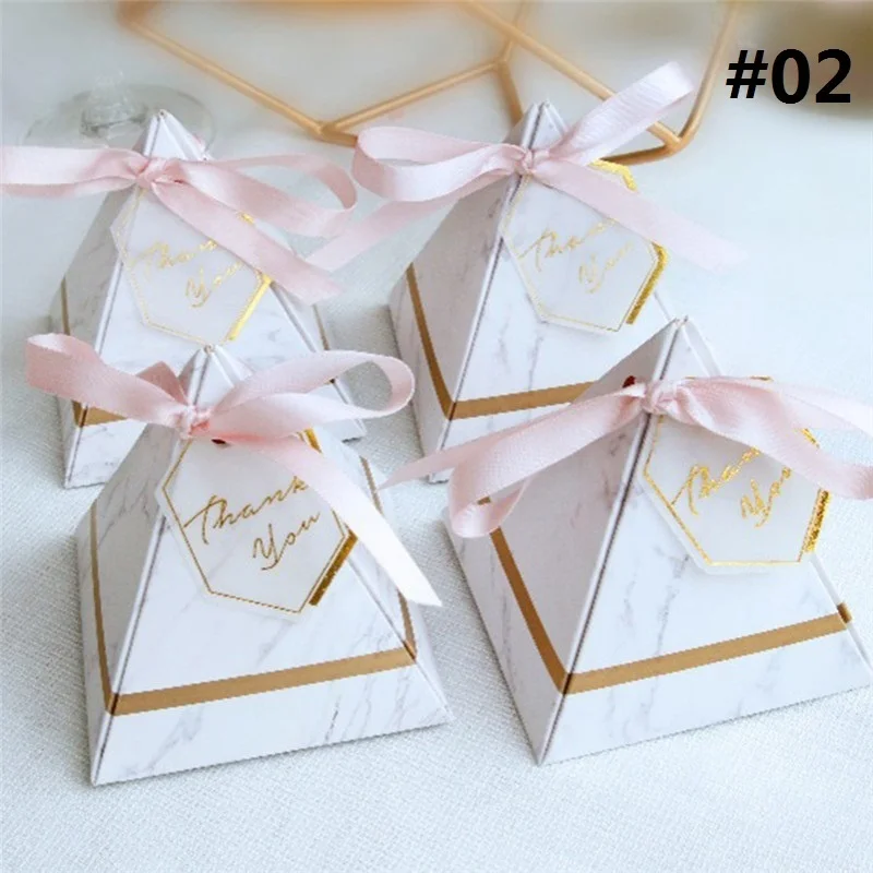sweet wedding favors party supplies pyramid style candy box