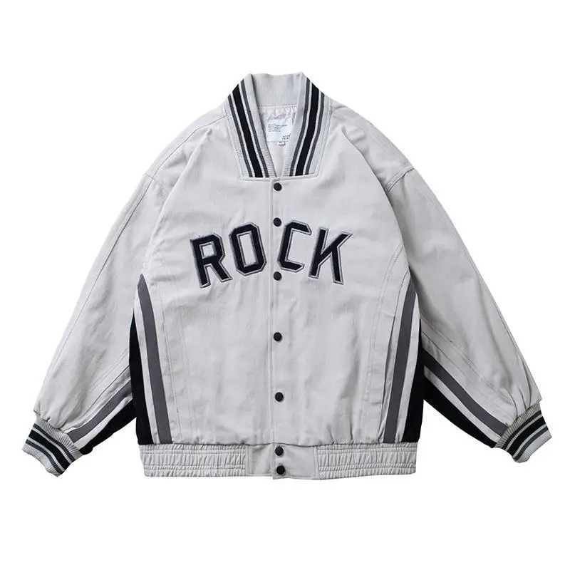 Spring Autumn Men's Tops Baseball Uniform Collar Embroidered Jacket Clothes Casual Loose Workwear Coat Cotton Loose 2020
Spring Autumn Men's Tops Baseball Uniform Collar Embroidered Jacket Clothes Casual Loose Workwear Coat Cotton Loose 2020