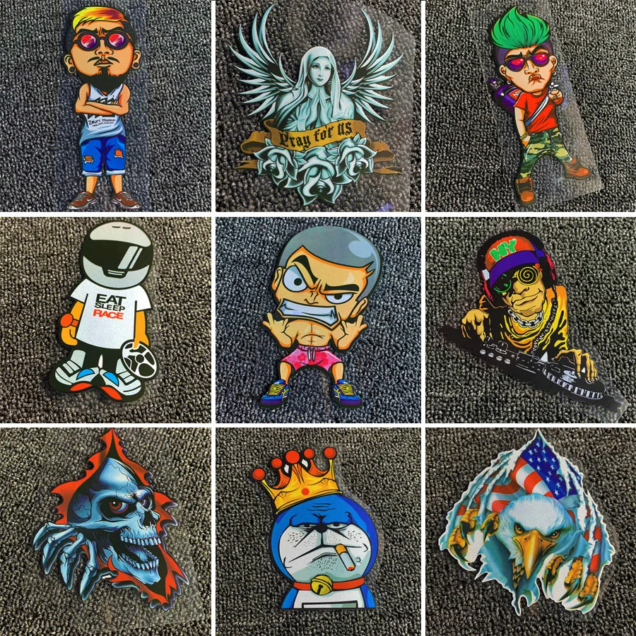 Cartoon Waterproof Reflective PVC Sticker for Motorcycle Electric Car Suitcase Computer
Cartoon Waterproof Reflective PVC Sticker for Motorcycle Electric Car Suitcase Computer