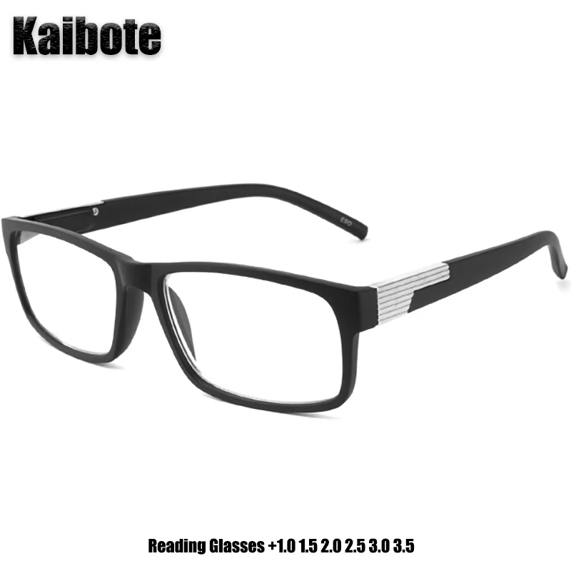 

KBT Reading Glasses Rectangular for Men Women High Quality Reader Eyewear Durable Presbyopic Eyeglasses +1.0 1.5 2.0 2.5 3.0 3.5