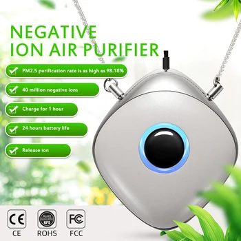 Wearable Air Purifier Mini Necklace Air Cleaner 6 Million Negative Ion Generator Mini Portable USB Air Cleaner Low Noise Adults
Wearable Air Purifier Mini Necklace Air Cleaner 6 Million Negative Ion Generator Mini Portable USB Air Cleaner Low Noise Adults