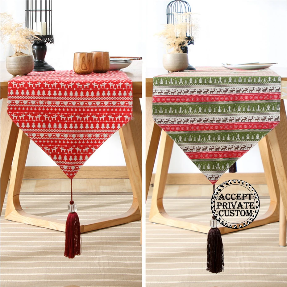 Christmas Tree Elk Rectangle Table Runners for Home Dining Kitchen Table Decor Cotton Linen Table Tea Runner with Tassel
Christmas Tree Elk Rectangle Table Runners for Home Dining Kitchen Table Decor Cotton Linen Table Tea Runner with Tassel