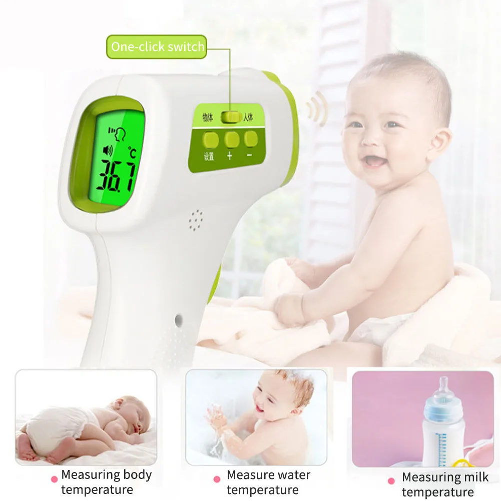 Forehead Thermometer Non Contact Infrared Thermometer Body Temperature Fever Digital Measure Tool for Baby Adult Digital Termome
Forehead Thermometer Non Contact Infrared Thermometer Body Temperature Fever Digital Measure Tool for Baby Adult Digital Termome