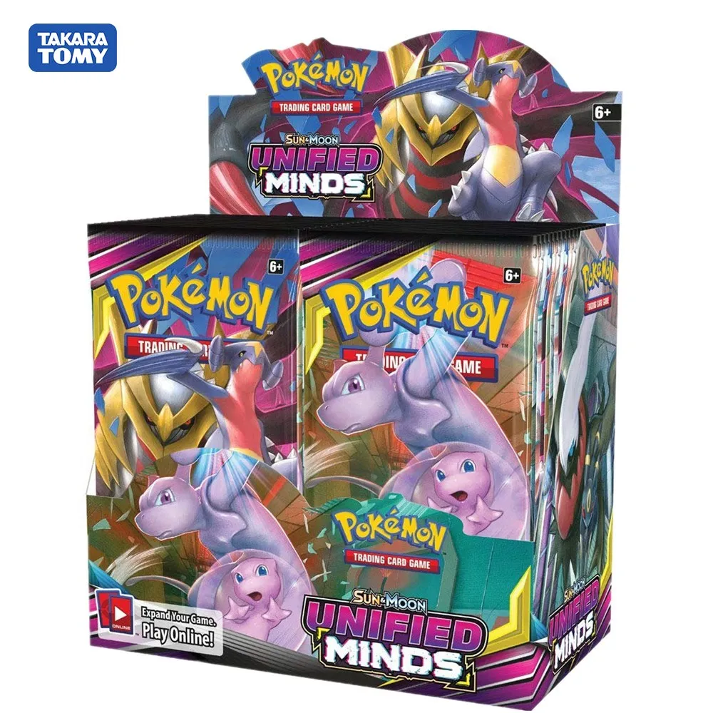 324Pcs/box Pokemon TCG: Sun & Moon Unified Minds Booster Box Multi Collectible Trading Card Set Game Card
324Pcs/box Pokemon TCG: Sun & Moon Unified Minds Booster Box Multi Collectible Trading Card Set Game Card