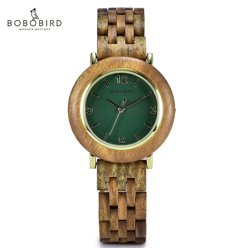 Bobo Bird Wood Women's Watches Ladies Quartz Watch Female Wristwatch Wooden Woman Watch Relojes Para Mujer Wood Clock Custom
Bobo Bird Wood Women's Watches Ladies Quartz Watch Female Wristwatch Wooden Woman Watch Relojes Para Mujer Wood Clock Custom