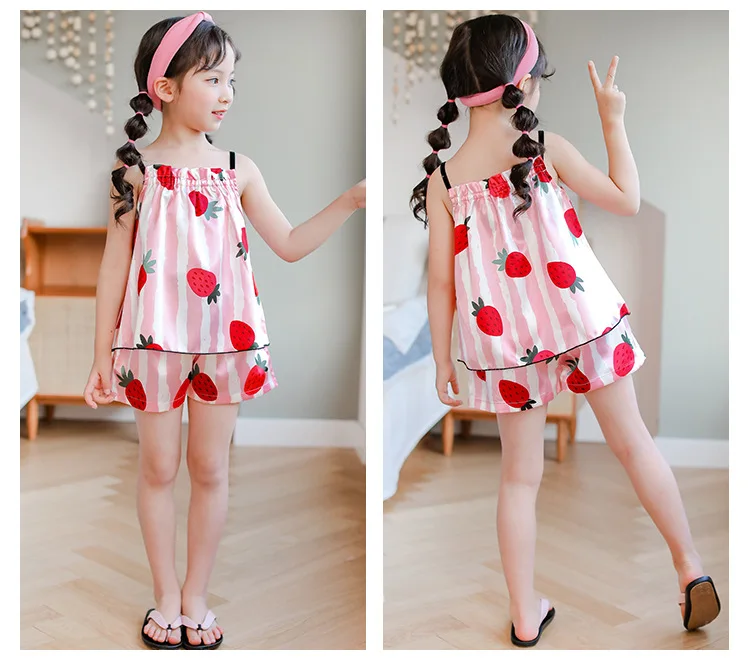 Kids Pijamas 2020 Spring Sleepwear Long Sleeve Strawberry Print Girls Pyjamas Kids Pajamas Sets Kids Clothes Nightwear Homewear Kids Pijamas 2020 Spring Sleepwear Long Sleeve Strawberry Print Girls Pyjamas Kids Pajamas Sets Kids Clothes Nightwear Homewear