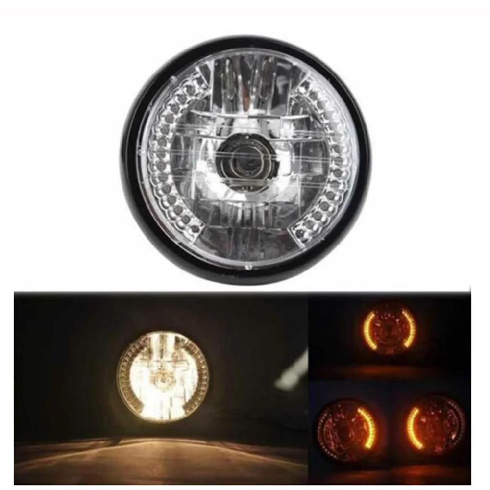 ABS Motorcycle Retro Style Steering Headlights 7-Inch Angel Halo Steering Turn Signal Light H4 Halogen Bulb Accessories
ABS Motorcycle Retro Style Steering Headlights 7-Inch Angel Halo Steering Turn Signal Light H4 Halogen Bulb Accessories