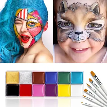 12 Colors Non Toxic Face Body Paint Safe Water Soluble Oil Painting Tattoo Halloween Party Fancy Dress Beauty Makeup Tool
12 Colors Non Toxic Face Body Paint Safe Water Soluble Oil Painting Tattoo Halloween Party Fancy Dress Beauty Makeup Tool