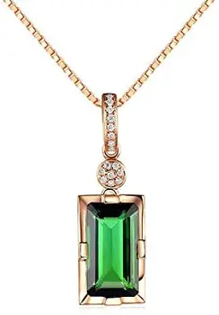 14K Rose Gold Diamond Pendant Natural Emerald Blue Rectangle Necklace for Women Peridot Bizuteria Gemstone Jade Jewelry Pendant
14K Rose Gold Diamond Pendant Natural Emerald Blue Rectangle Necklace for Women Peridot Bizuteria Gemstone Jade Jewelry Pendant