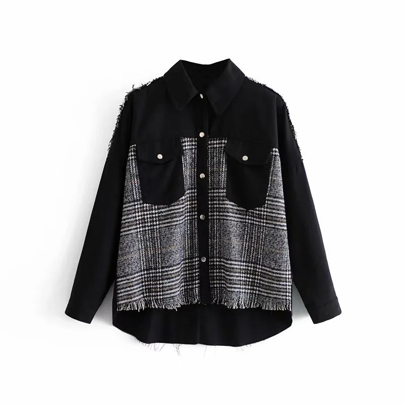Western Style WOMEN'S Dress 2019 Spring New Style Fold-down Collar Retro Pattern Joint Jeans Coat Women's
Western Style WOMEN'S Dress 2019 Spring New Style Fold-down Collar Retro Pattern Joint Jeans Coat Women's