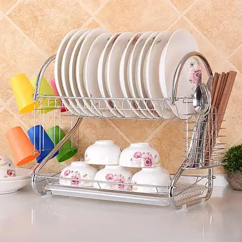 Kitchen Storage Holder Rack Stainless Steel Kitchen Organizer Multifunction Kitchen Shelf Rack Wall Drain Dish Rack Drying Rack
Kitchen Storage Holder Rack Stainless Steel Kitchen Organizer Multifunction Kitchen Shelf Rack Wall Drain Dish Rack Drying Rack