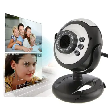 Usb Video Web Camera Six Lights Night Vision Drive-free Clip Camera Computer Webcam with MIC for PC Laptop Camera
Usb Video Web Camera Six Lights Night Vision Drive-free Clip Camera Computer Webcam with MIC for PC Laptop Camera