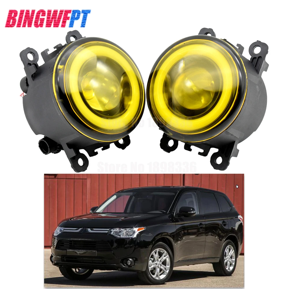 2pcs/pair H11 LED Fog Lamp Assembly Angel eyes Fog Light 90mm For Mitsubishi Outlander 3 For Mitsubishi RVR 2013-2018 
2pcs/pair H11 LED Fog Lamp Assembly Angel eyes Fog Light 90mm For Mitsubishi Outlander 3 For Mitsubishi RVR 2013-2018