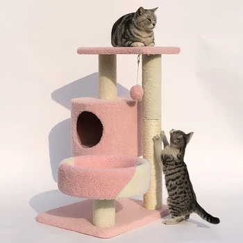Nordic Pink Ins Cat Climbing Frame With Litter Cat Tree One Small Creative Multifunctional Cat Furniture Cat Jumping Platform
Nordic Pink Ins Cat Climbing Frame With Litter Cat Tree One Small Creative Multifunctional Cat Furniture Cat Jumping Platform