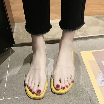 SLHJC Summer Slippers Transparent Shoes Casual Flat Heel Women Sandals Open Toe Slip On Drags Slides Flats Shoes
SLHJC Summer Slippers Transparent Shoes Casual Flat Heel Women Sandals Open Toe Slip On Drags Slides Flats Shoes