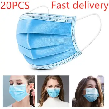 20PCS Disposable Маска Face Sheild Face Mouth Masks 3-Layers Non-woven Breather Waterproof Masks Motorcycle Mask
20PCS Disposable Маска Face Sheild Face Mouth Masks 3-Layers Non-woven Breather Waterproof Masks Motorcycle Mask